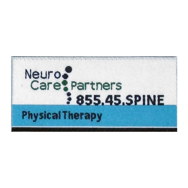 physical therapy woven labels