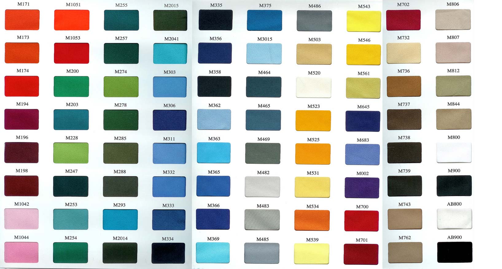 twill colors low 250