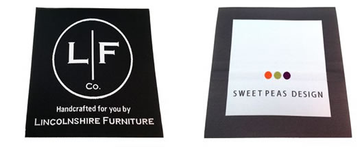 Woven Furniture Labels
